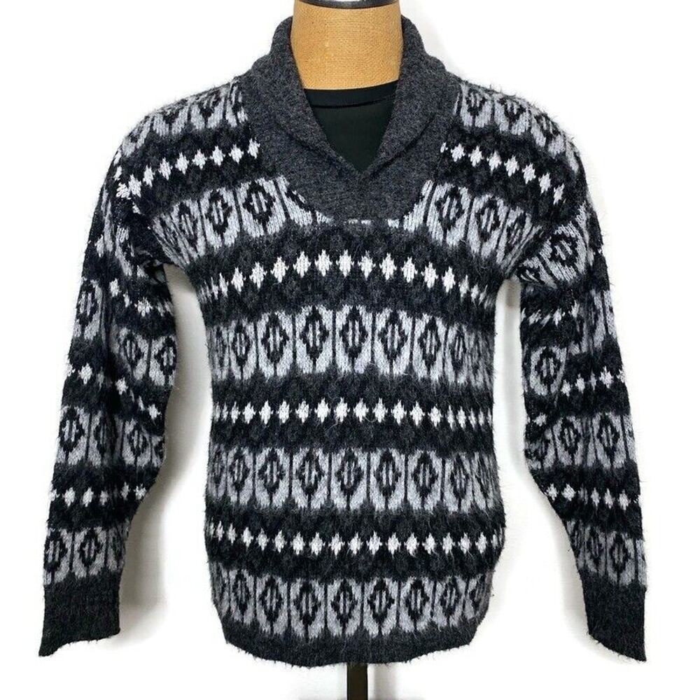 Vintage McGregor Knit Sweater Men's 40 Collared Knutsun Pullover Alaska made USA
